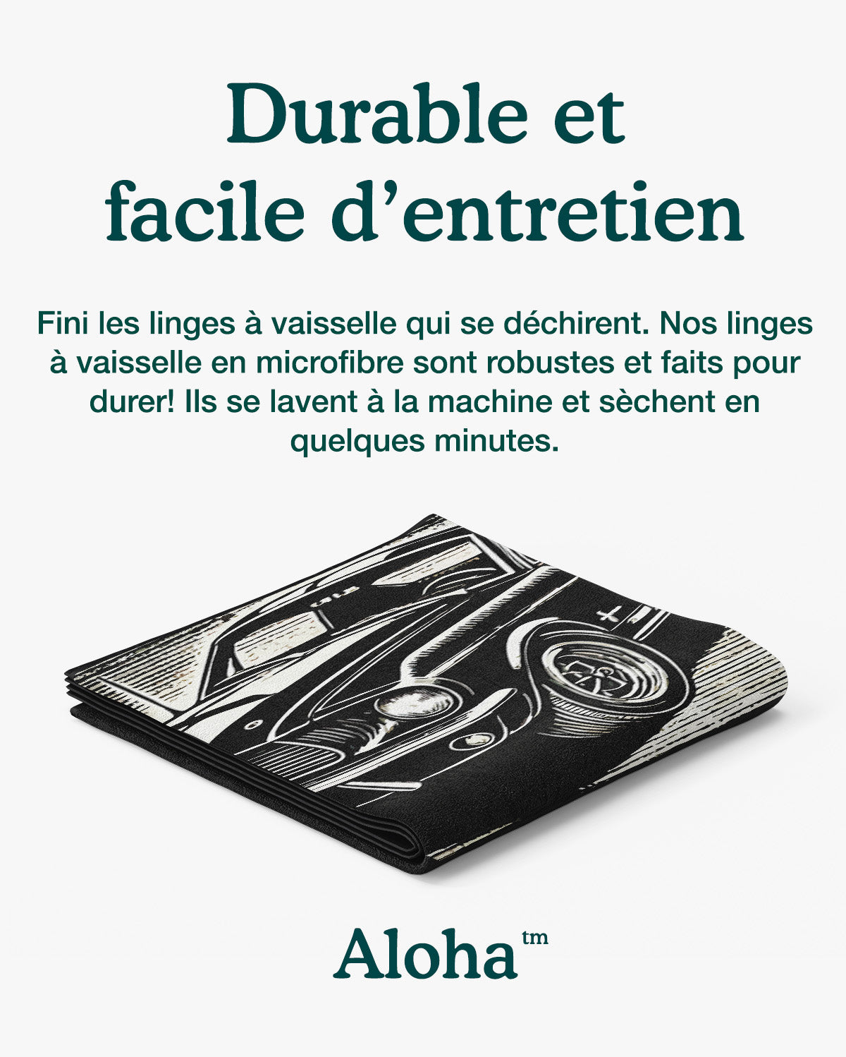 Linges à vaisselle Auto | Ensemble de 3