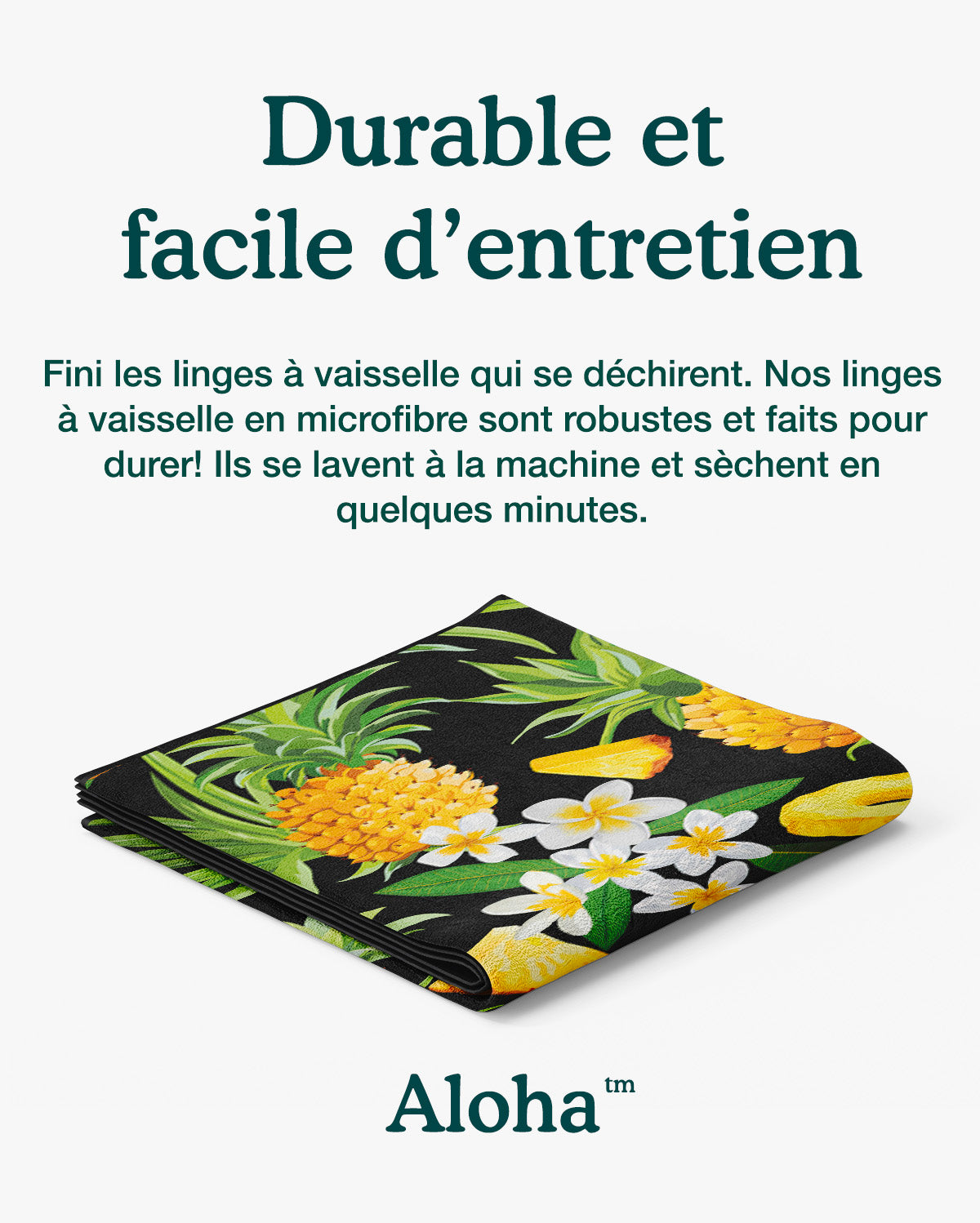 Linges à vaisselle Ananas Sucré | Ensemble de 3