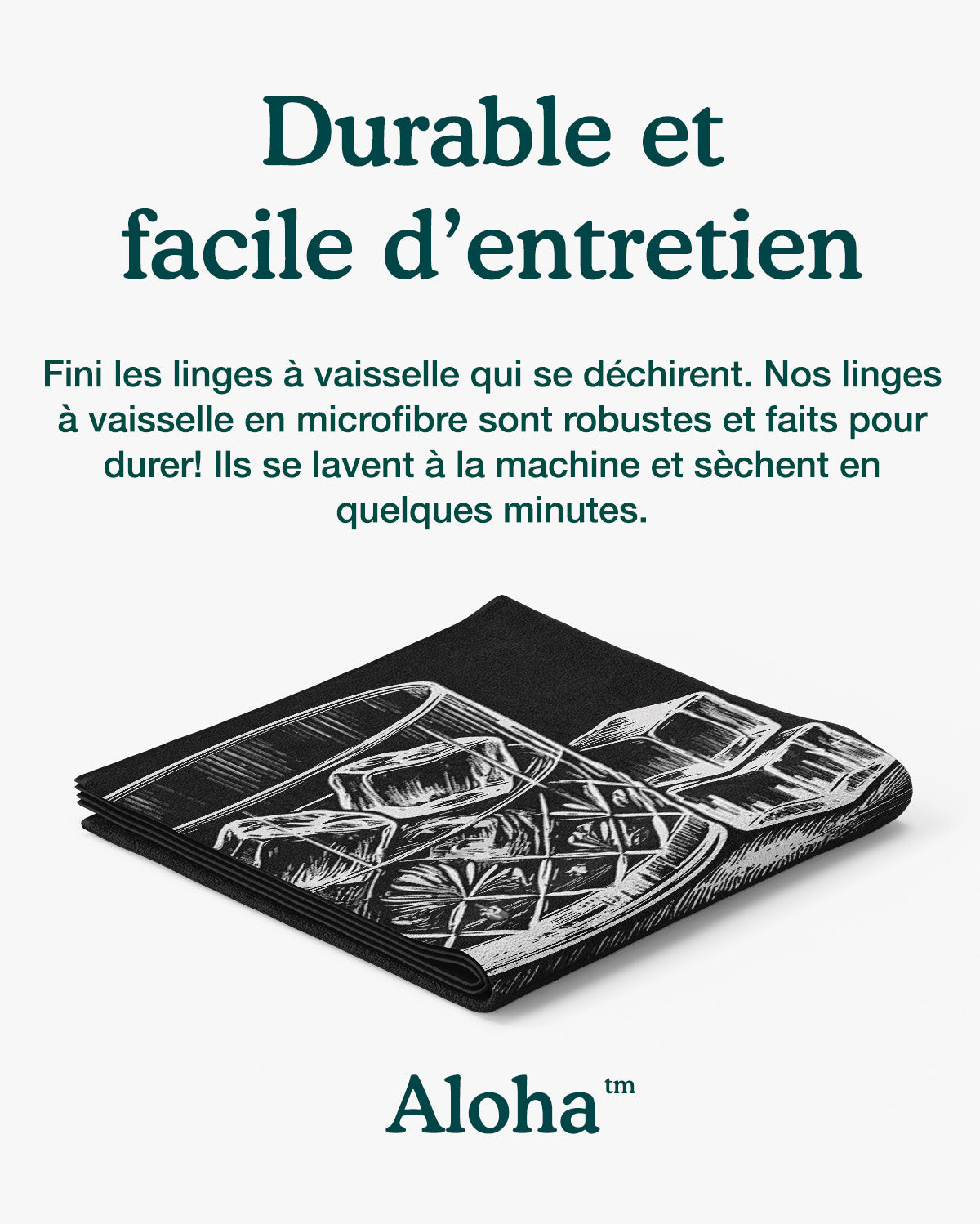 Linges à vaisselle Dishes later | Ensemble de 3
