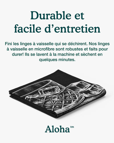 Linges à vaisselle Dishes later | Ensemble de 3