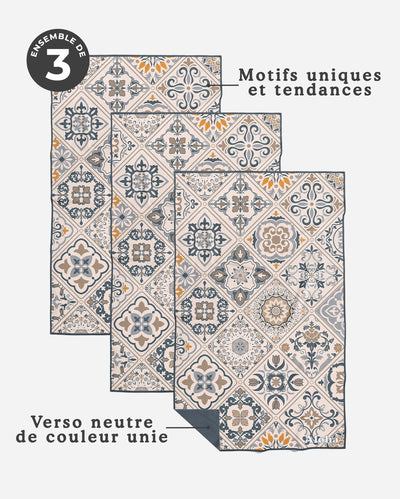 Linges à vaisselle Amalfi | Ensemble de 3