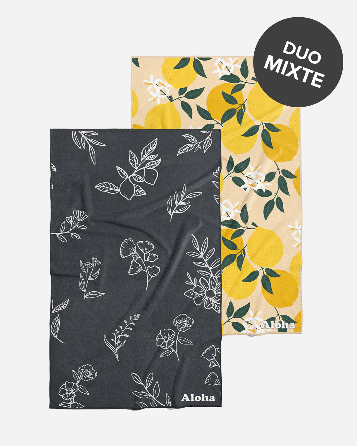 Linges à vaisselle Jardin et Citron | Duo mixte