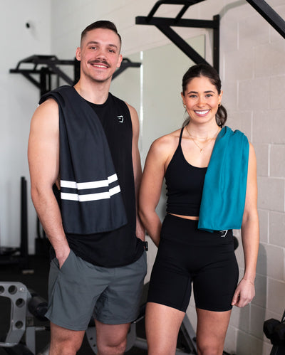 Serviettes de Gym Bleues | Ensemble de 2