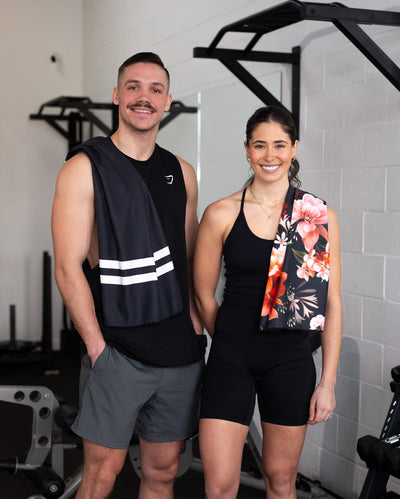 Serviettes de Gym Vintage | Ensemble de 2