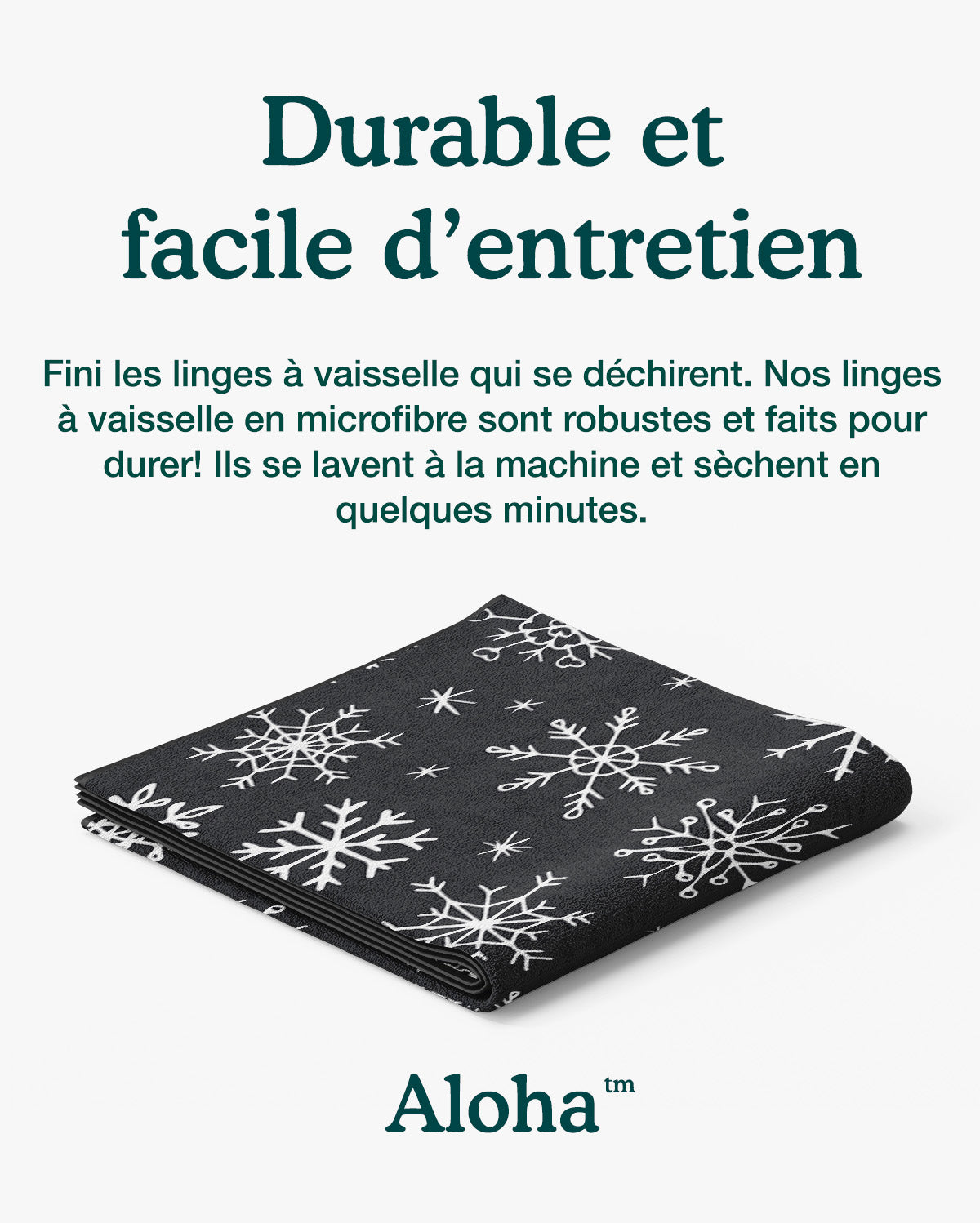 Linges à vaisselle Flocon | Ensemble de 3