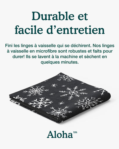 Linges à vaisselle Flocon | Ensemble de 3