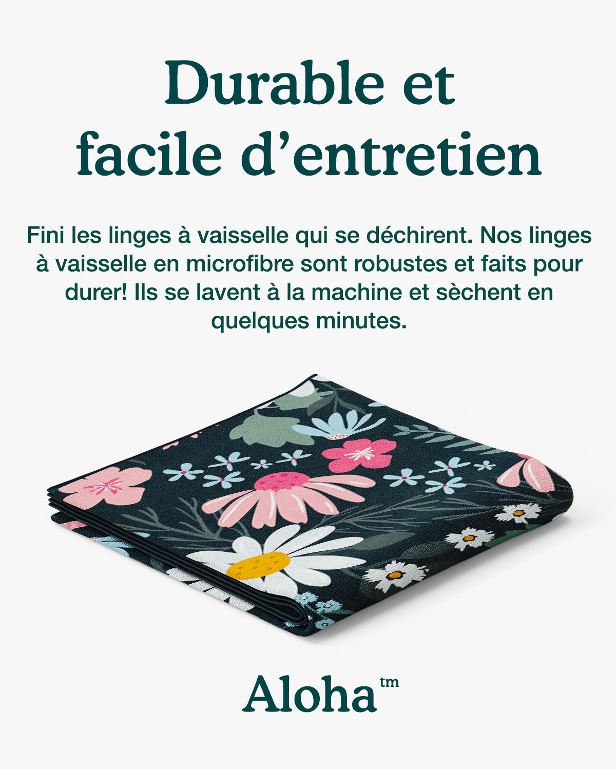 Linges à vaisselle Jardin de nuit | Ensemble de 3