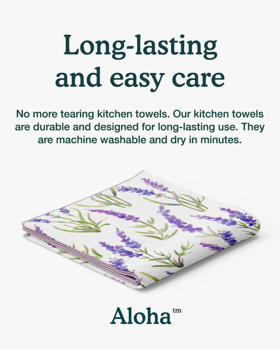 Kitchen Towels Lavender | Set of 3