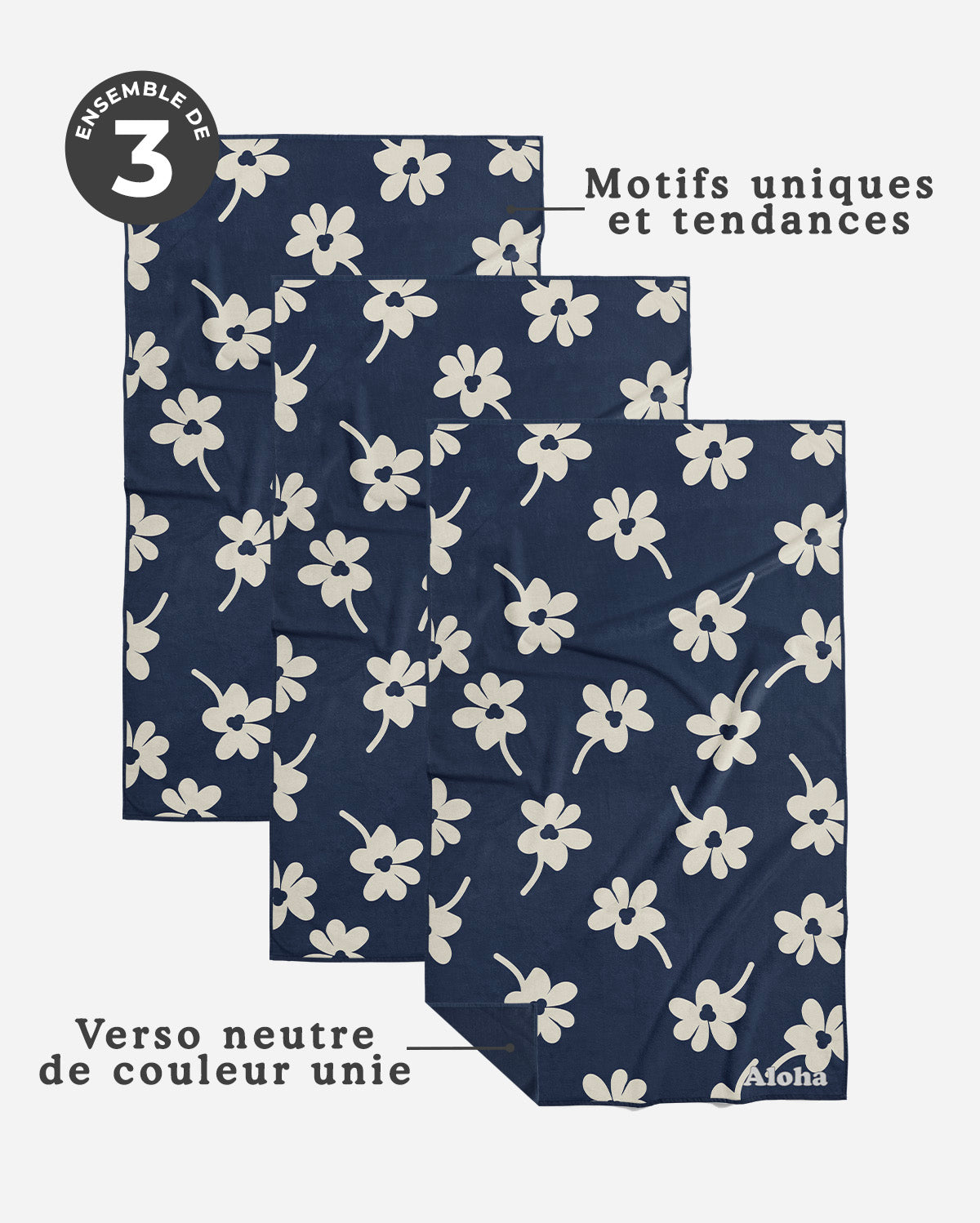 Linges à vaisselle Kindness | Ensemble de 3