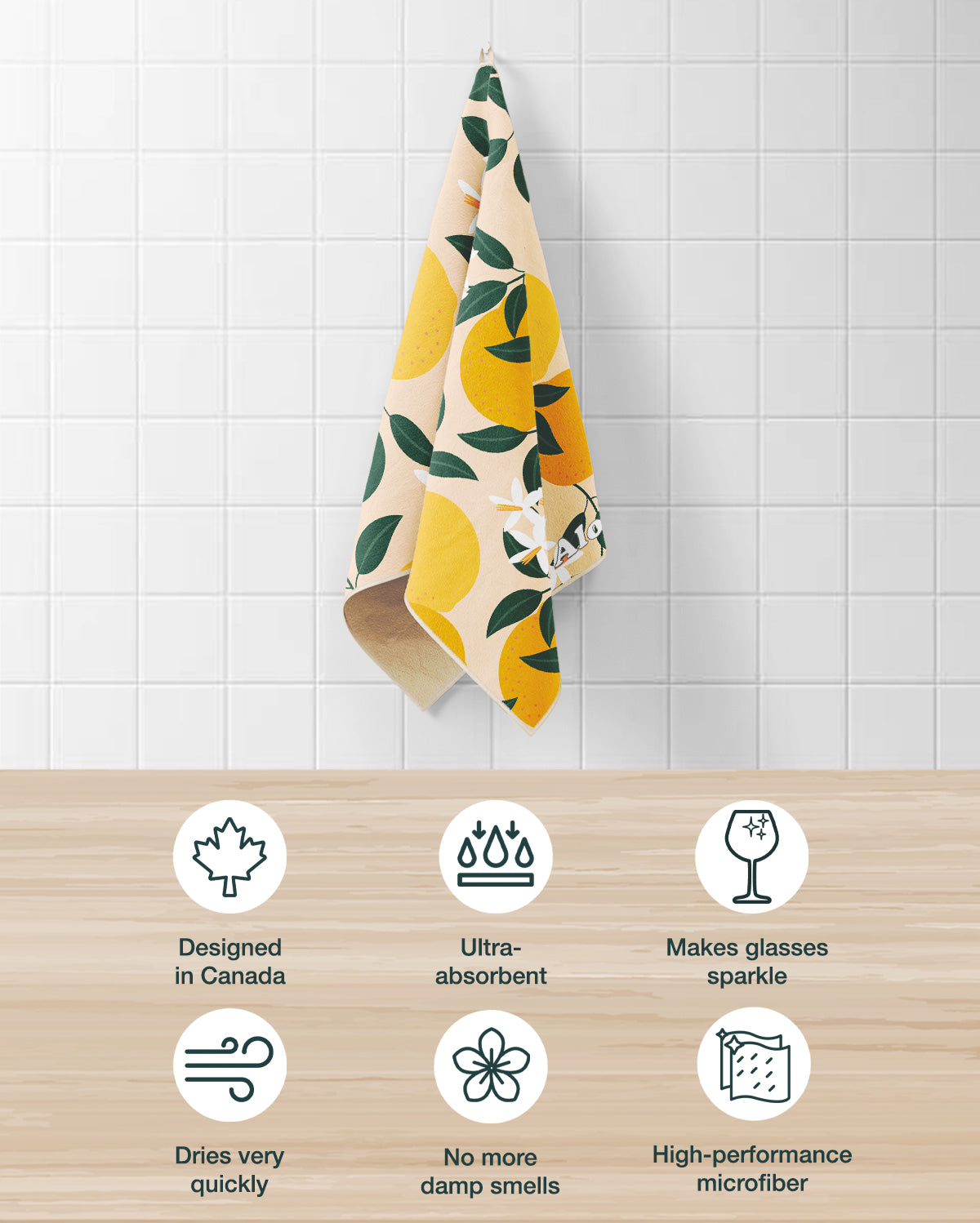 Kitchen Towels Lemon | Set of 3
