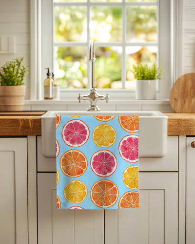 Linges à vaisselle Citrus d'Été | Ensemble de 3