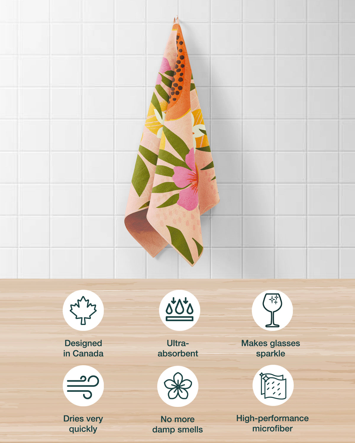 Kitchen Towels Papaya | Set of 3