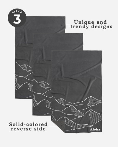 Kitchen Towels Mountain | Set of 3
