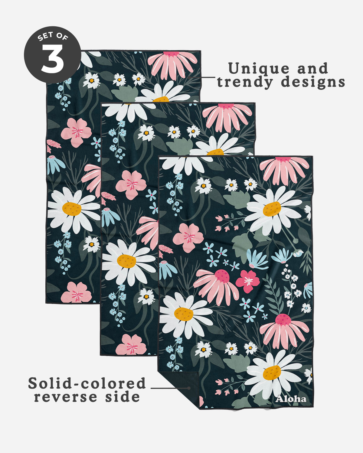 Kitchen Towels Nighttime Garden | Set of 3
