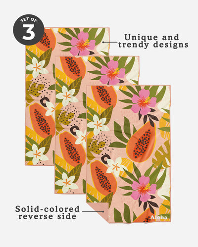 Kitchen Towels Papaya | Set of 3
