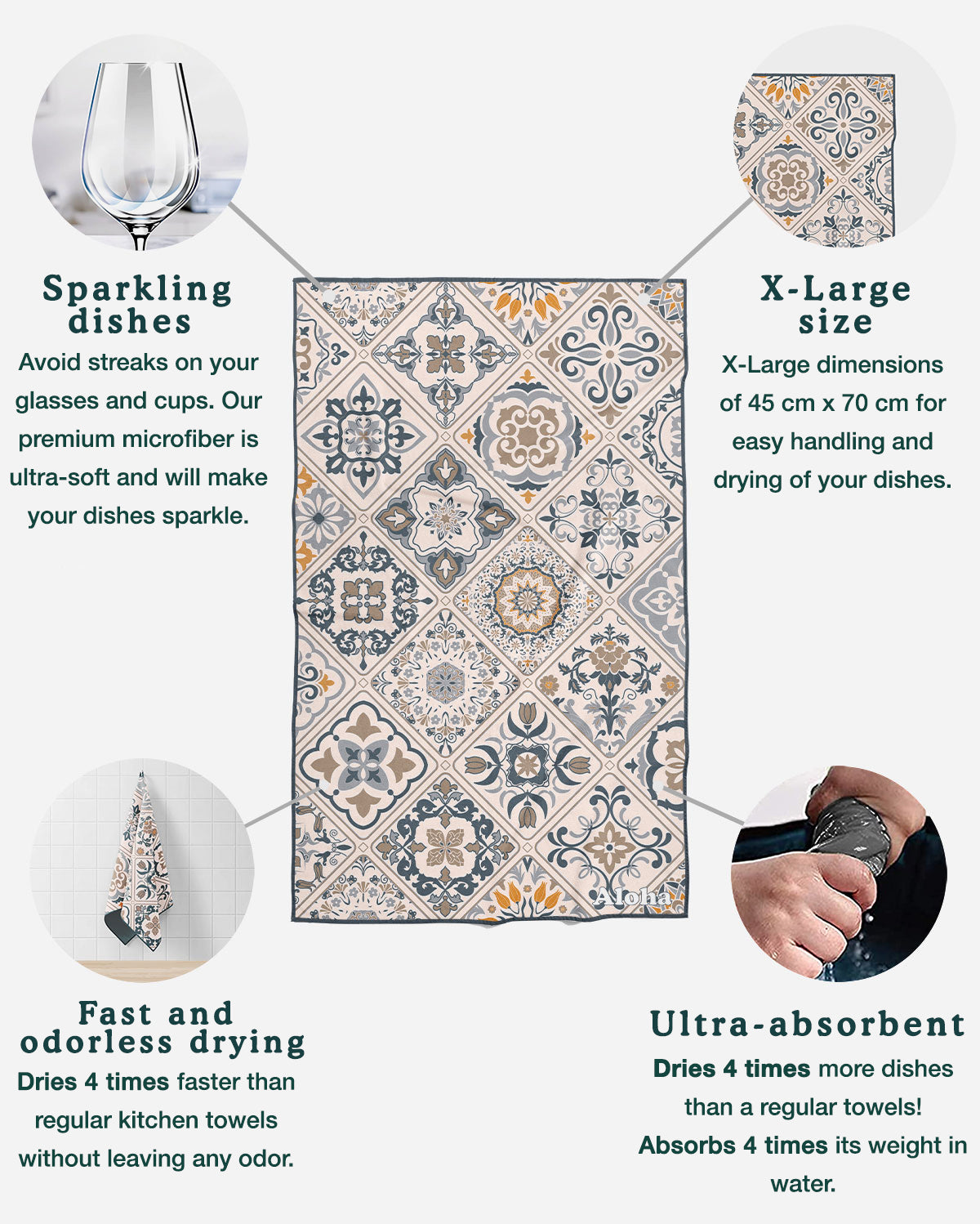 Kitchen Towels Amalfi | Set of 3