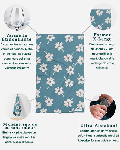 Linges à vaisselle Serene | Ensemble de 3