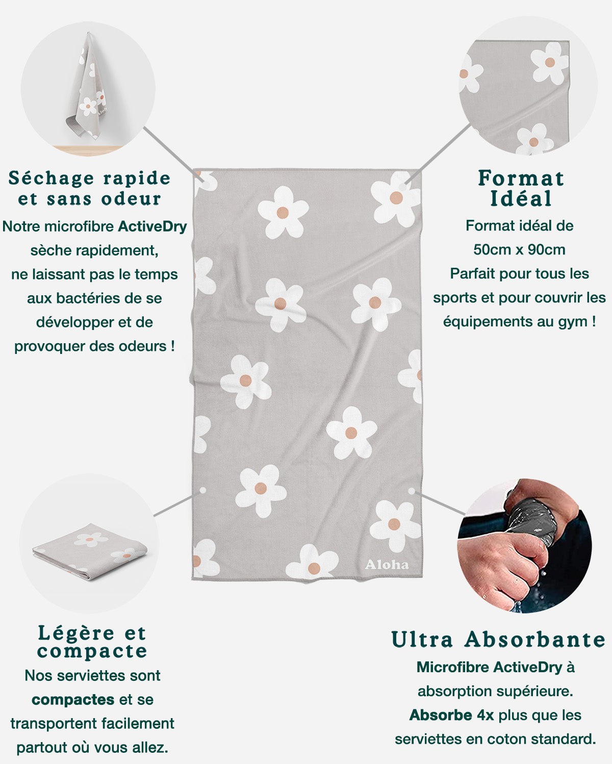 Serviettes de Gym Level up | Ensemble de 2