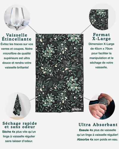 Linges à vaisselle Boréal | Ensemble de 3