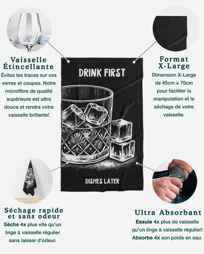 Linges à vaisselle Dishes later | Ensemble de 3